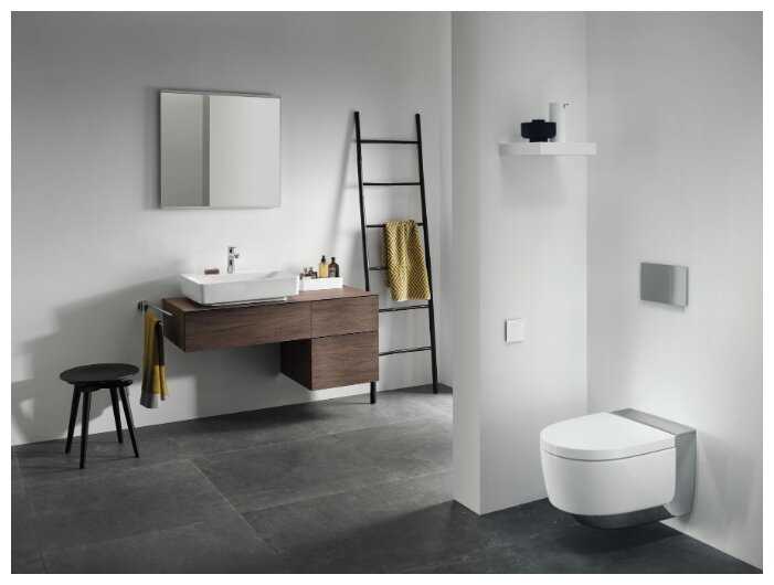 Унитаз-биде подвесной GEBERIT AquaClean Mera Comfort 146.214.21.1 с горизонтальным выпуском фотография 16