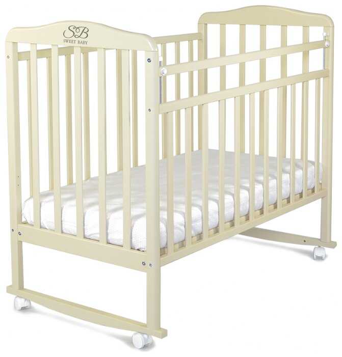 Кроватка SWEET BABY Mario, качалка, полозья для качания фотография 3