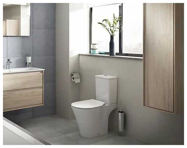 Чаша унитаза напольная Ideal STANDARD Connect E009701 с горизонтальным выпуском фотография 10