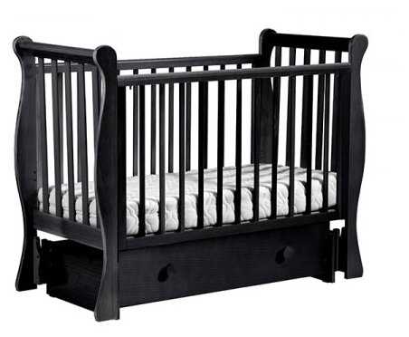 Кроватка ЛЕЛЬ (Кубаньлесстрой) Лаванда АБ 21.2, классическая, поперечный маятник фотография 6