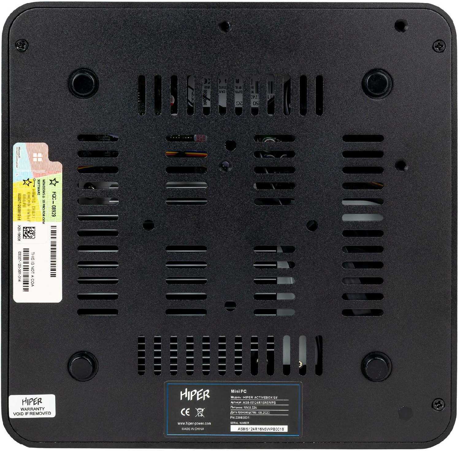 Неттоп Hiper ACTIVEBOX AS8, Intel Core i3 10105, DDR4 8ГБ, SSD 256ГБ (as8-i3105r8s2nsb) фотография 5