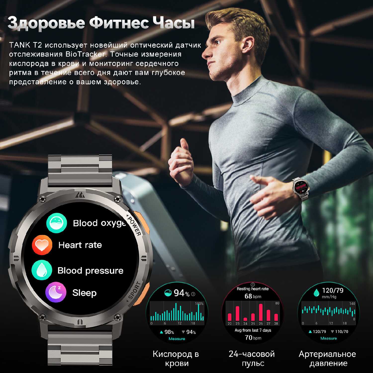 Умные часы Kospet TANK T2 фотография 13