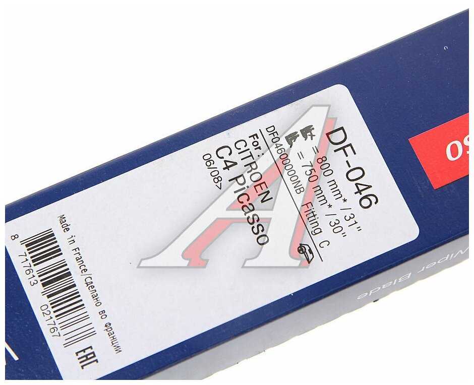 Щетка стеклоочистителя бескаркасная DENSO DF-046, 2 шт. фотография 2