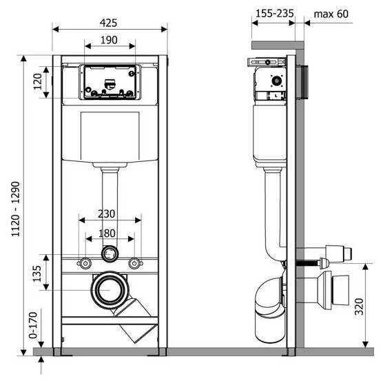 Система инсталляции для подвесного унитаза Lavinia Boho RelFix 38010010 со стандартным комплектом креплений фотография 1