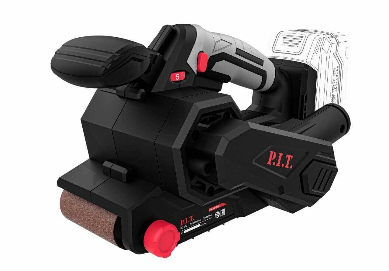Шлифмашина ленточная аккумуляторная P.I.T. SOLO PBS20H-75B без АКБ и ЗУ
