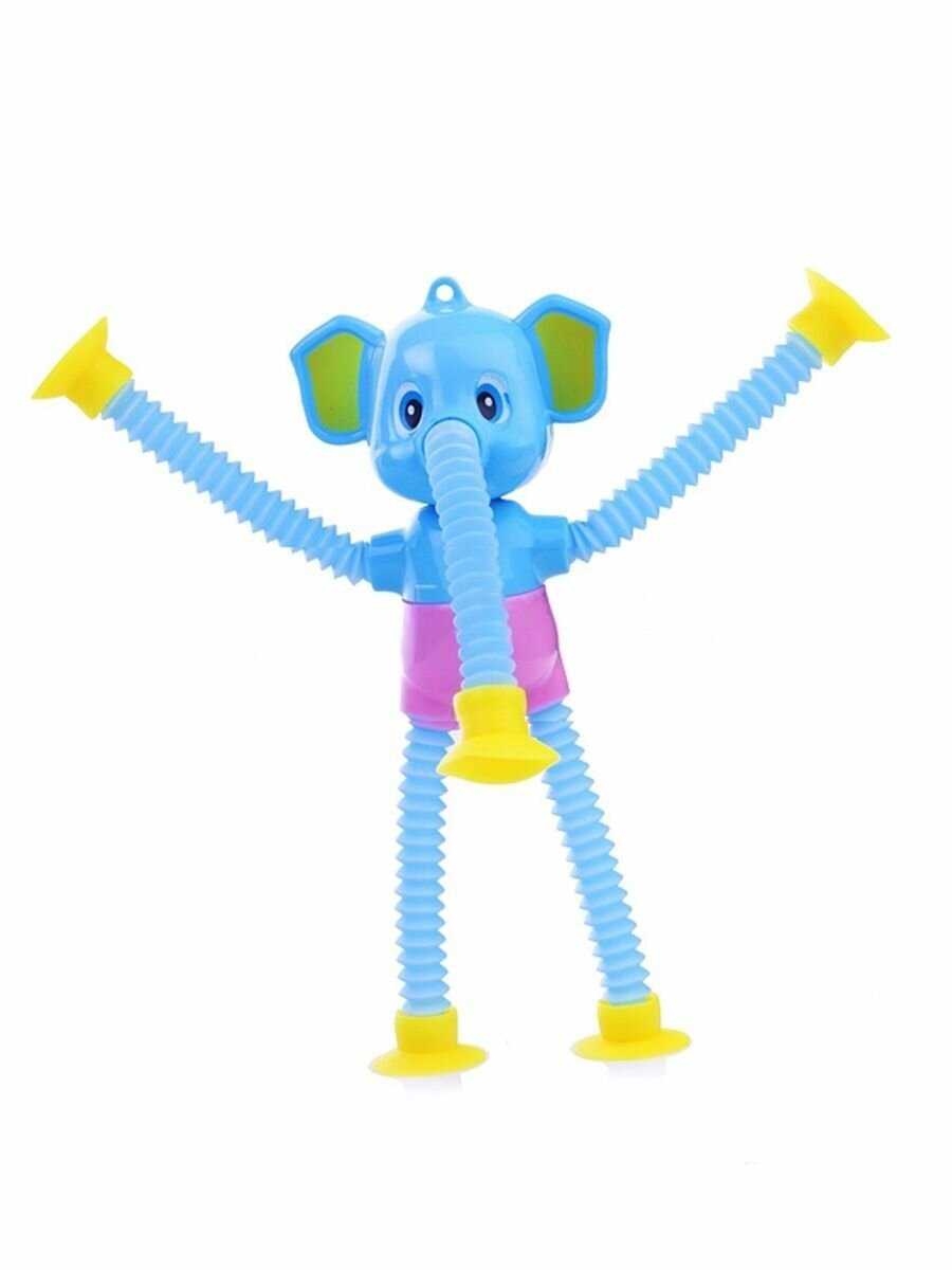 Игрушка антистресс Pop Tubes Слоник с липучками фотография 7