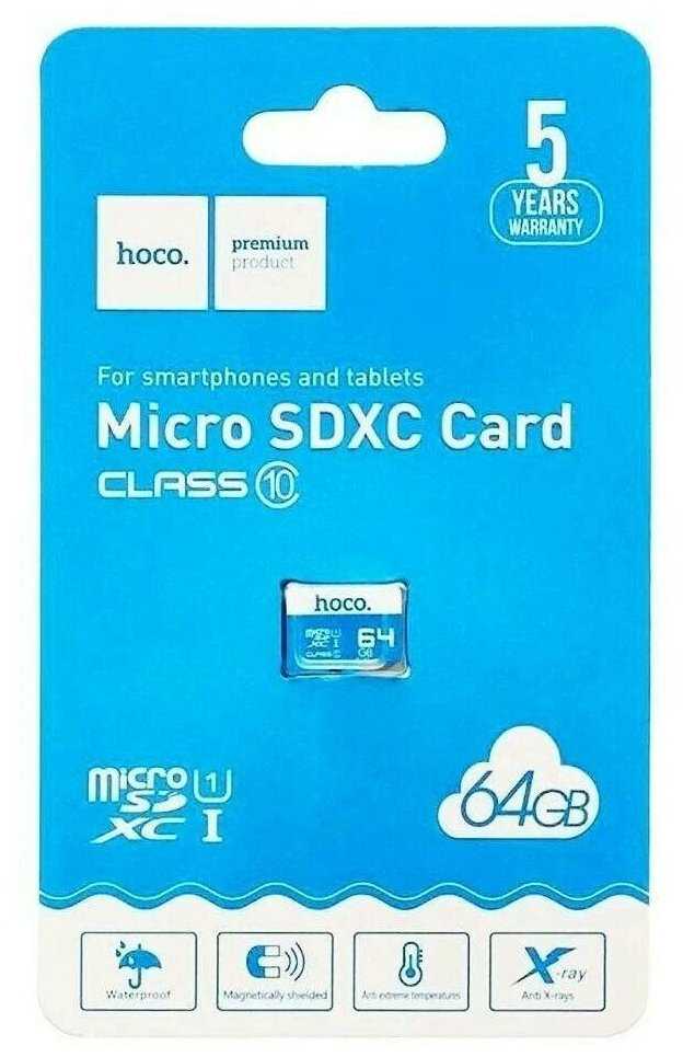 Карта памяти HOCO MicroSDXC (A1 TF CARD V30 class 10) фотография 30