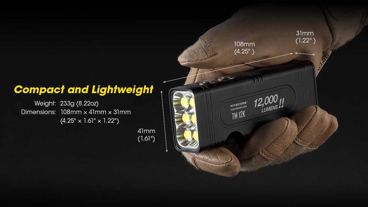 Водонепроницаемый фонарик NITECORE TM12K фотография 13