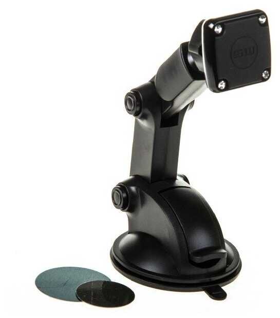 Держатель телефона магнитный на присоске SKYWAY жесткая ножка Черный