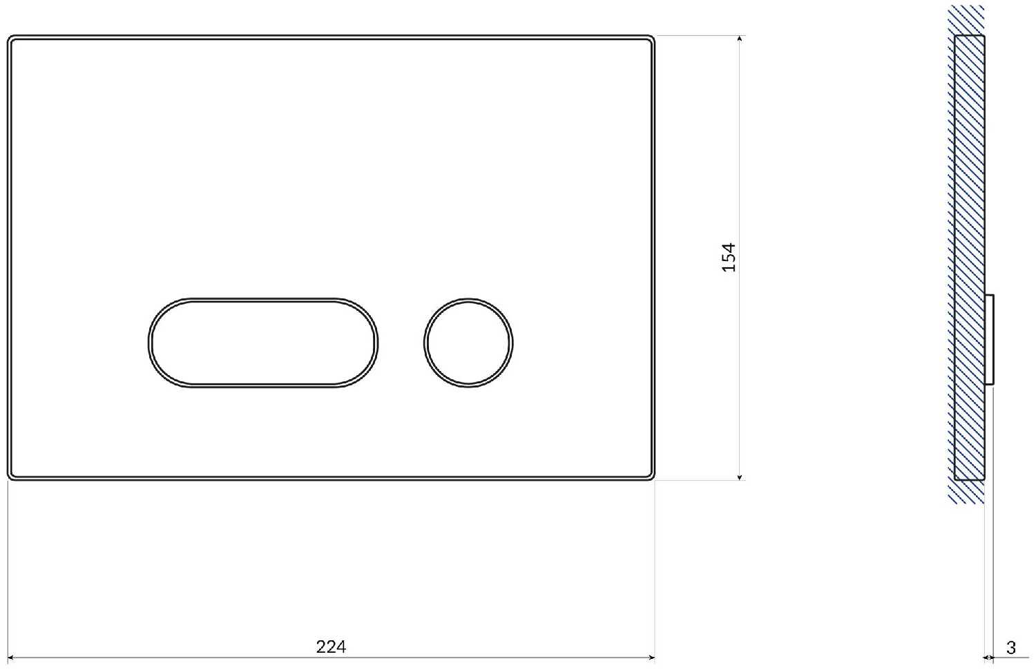 Кнопка INTERA P-BU-INT фотография 3