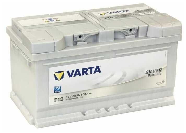 Автомобильный аккумулятор VARTA Silver Dynamic F18, 585 200 080 315х175х175 фотография 4