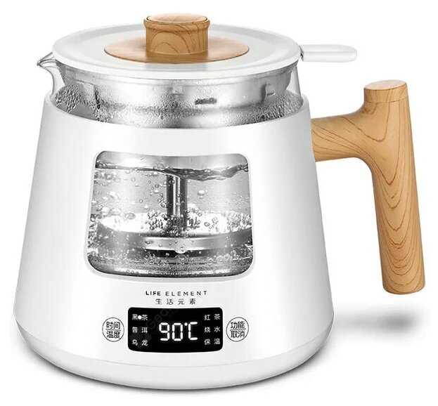Электрический заварочный чайник Xiaomi Life Elements Automatic Steamer With Tea Maker I38-H01 800мл фотография 6