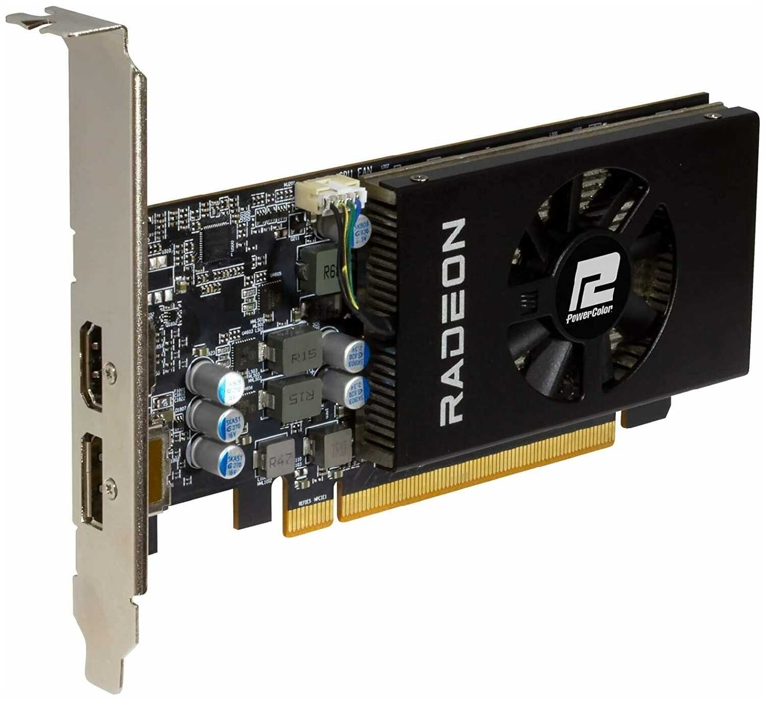 Видеокарта PowerColor AXRX 6400 LP 4GBD6-DH