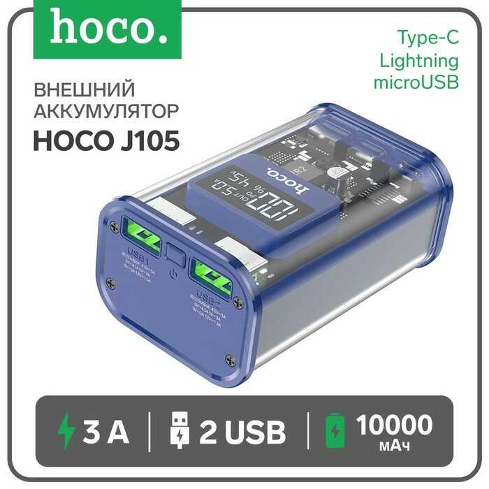 Внешний аккумулятор Hoco Power Bank J105 Discovery (6931474790125) фотография 4