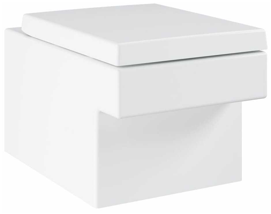 Чаша унитаза подвесная Grohe Cube Ceramic 3924500H с горизонтальным выпуском фотография 4