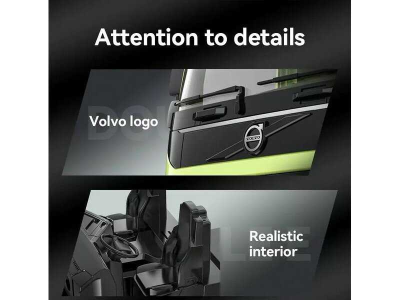 Радиоуправляемый многофункциональный автокран Double Eagle Volvo FMX фотография 12