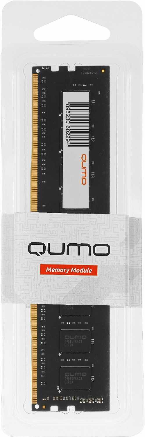 Оперативная память Qumo 16 ГБ DDR4 DIMM CL16 (QUM4U-16G2400P16) фотография 9