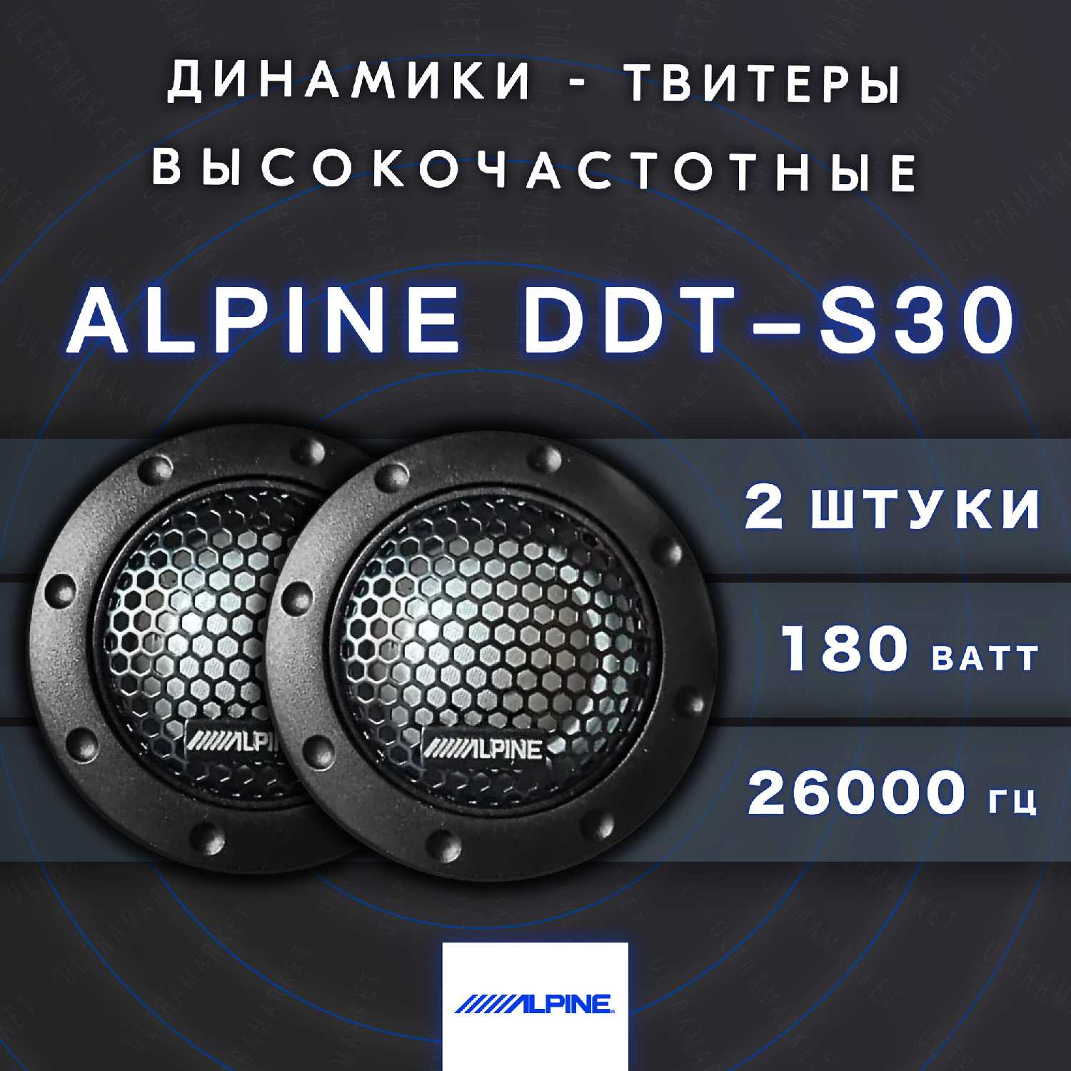 Автомобильная акустическая система ALPINE Твитеры