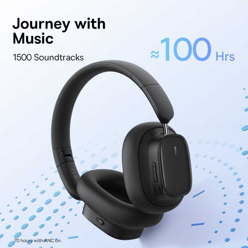 Беспроводные наушники Baseus Bowie H1i Noise-Cancellation (A00050402223-00) фотография 4