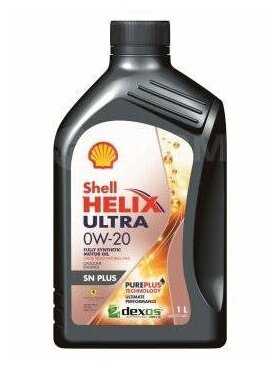 Синтетическое моторное масло SHELL Helix Ultra 0W-20 SN Plus фотография 1