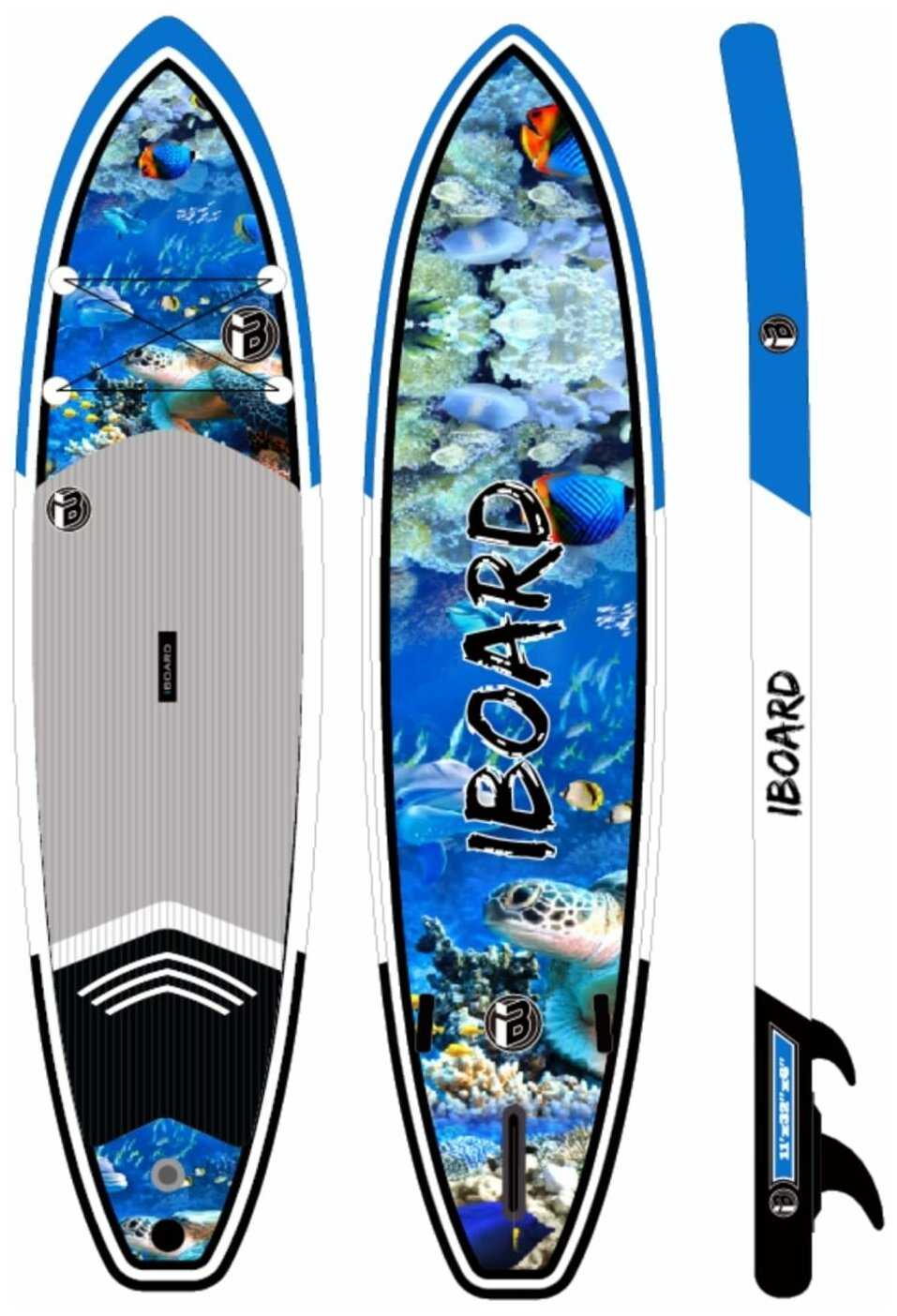 Надувная SUP доска Iboard 11.0 — Черепаха