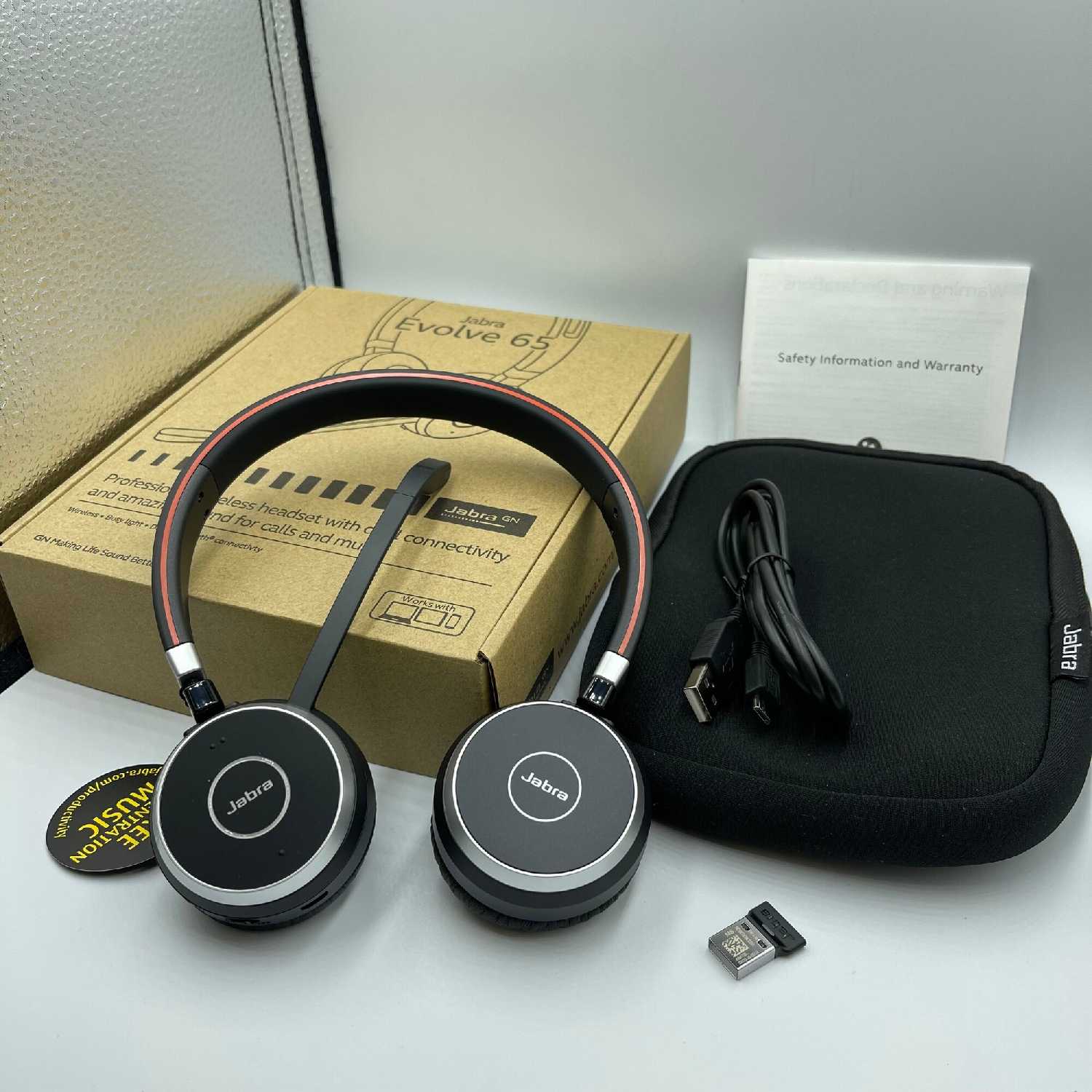 Беспроводные наушники Jabra Evolve 65 SE MS Stereo Link (6599-833-309) фотография 2