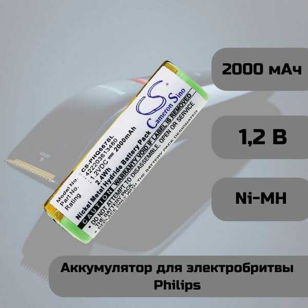 Аккумуляторная батарея CameronSino Аккумуляторная батарея (CS-PHQ667SL) фотография 5