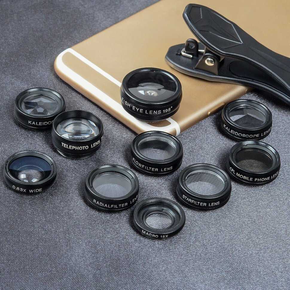 Комплект объективов Apexel 10-In-1 (APL-DG10) фотография 2