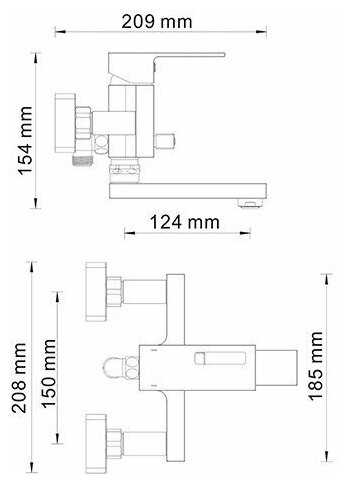 Смеситель Wasserkraft Alme 1501 фотография 5