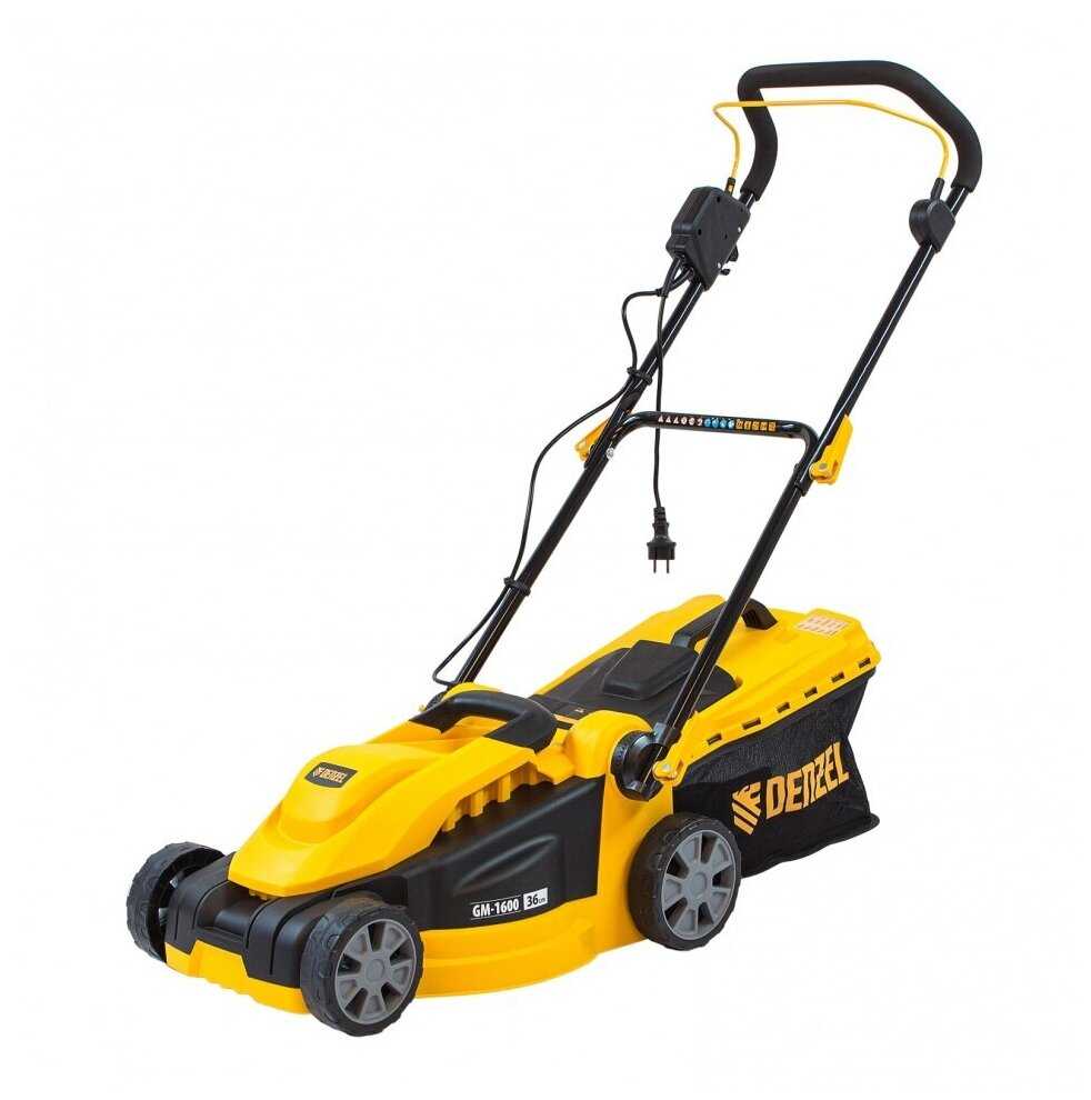 Электрическая газонокосилка Denzel GM-1600 (96616)