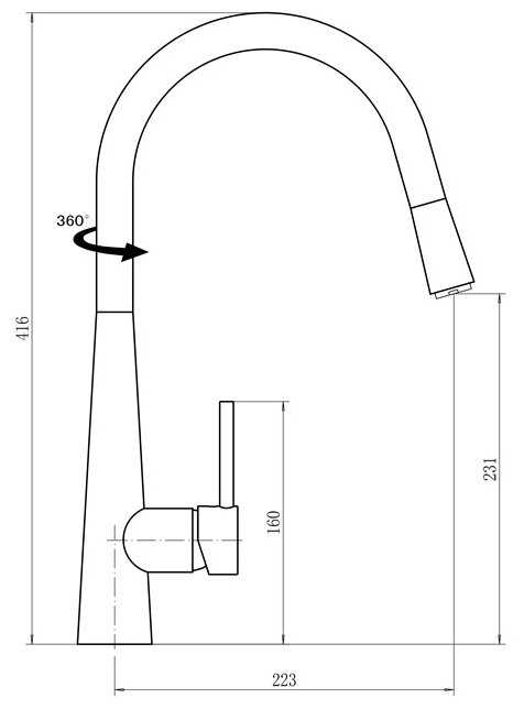 Смеситель для кухни (мойки) WETERM EKOS WT-335-5040, рычажный фотография 2