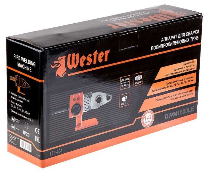 Аппарат для раструбной сварки Wester DWM 1500LE фотография 6