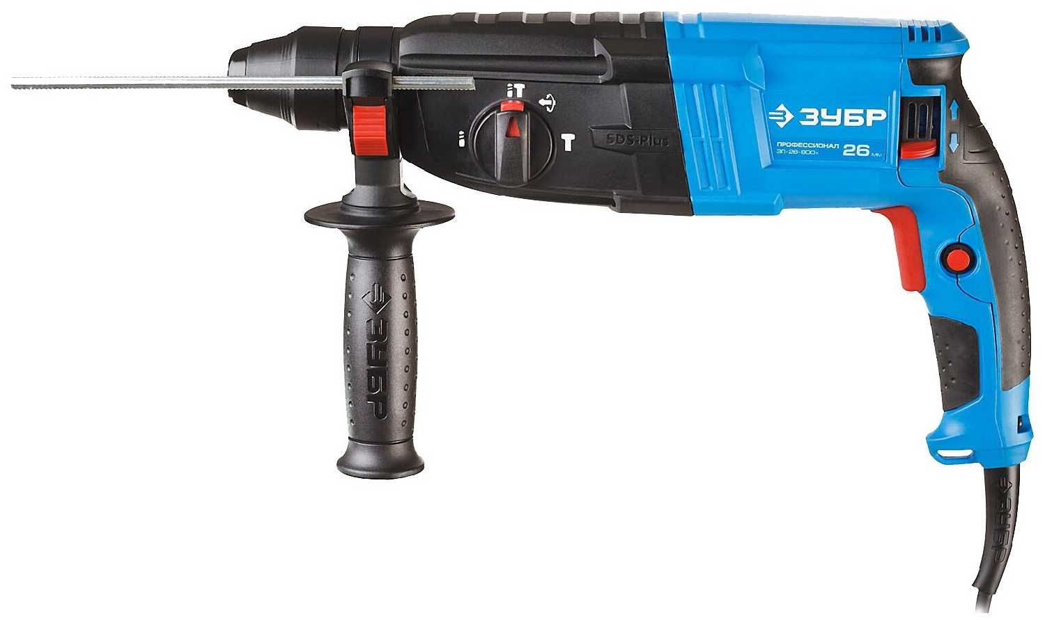 Перфоратор ЗУБР ЗП-26-800 К, без аккумулятора, 800 Вт фотография 1