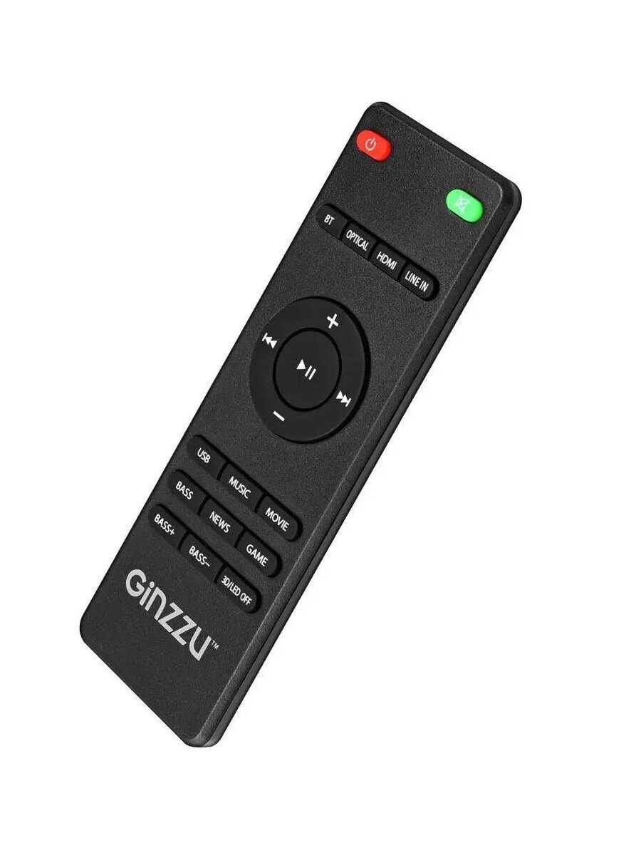 Саундбар Ginzzu GM-509 (2x25W+50W/HDMI/Optical/BT/LINE IN/USB/ДУ) фотография 13