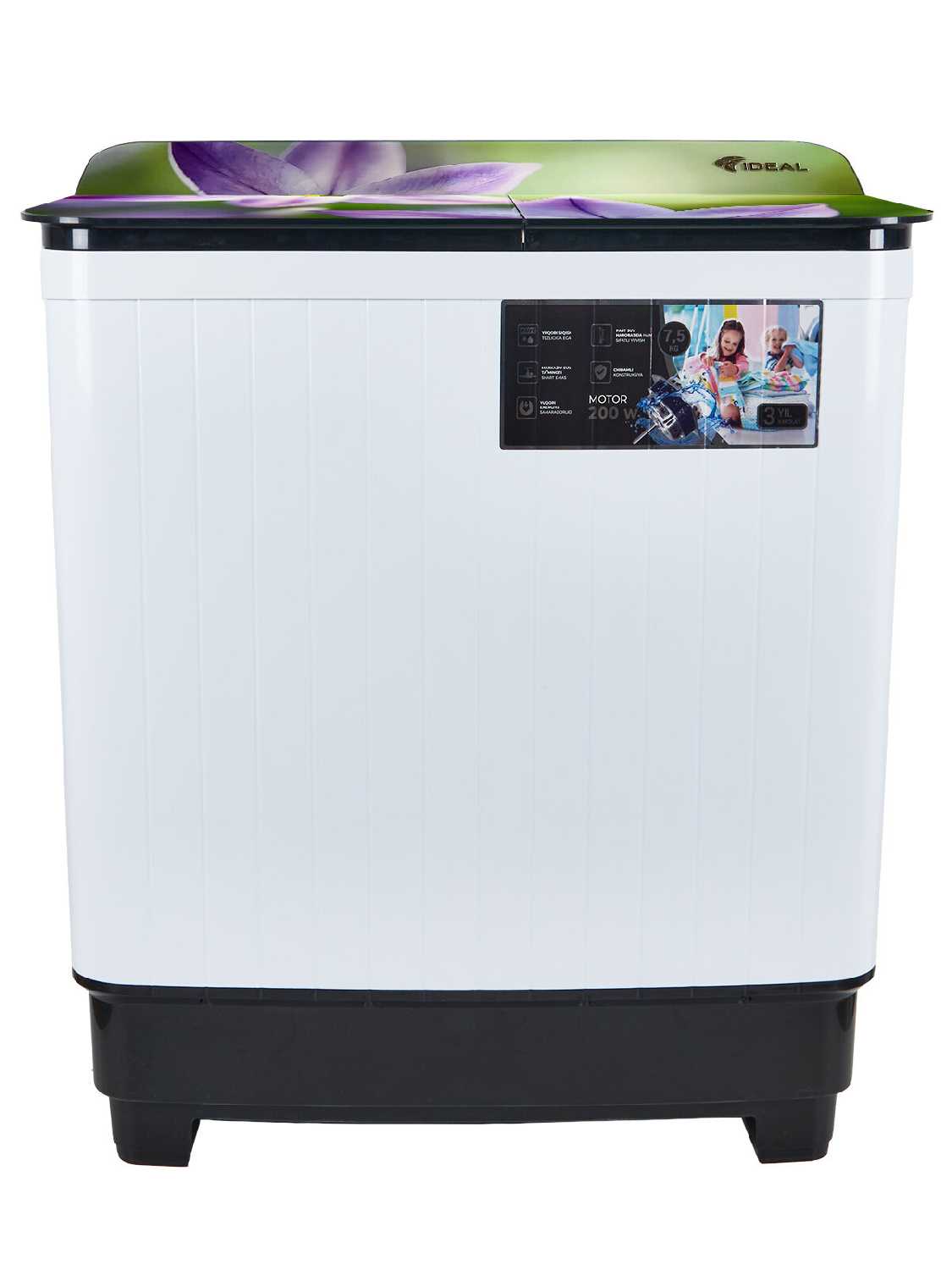 Стиральная машина IDEAL IDEAL ID-75 (B) с отжимом 1300 об/м, слив-автомат, активаторная фотография 3
