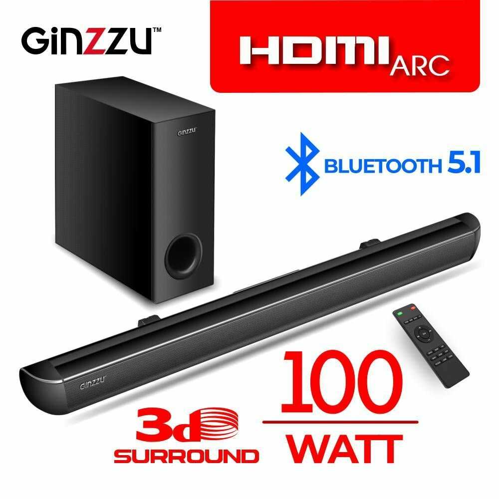 Саундбар Ginzzu GM-509 (2x25W+50W/HDMI/Optical/BT/LINE IN/USB/ДУ) фотография 9