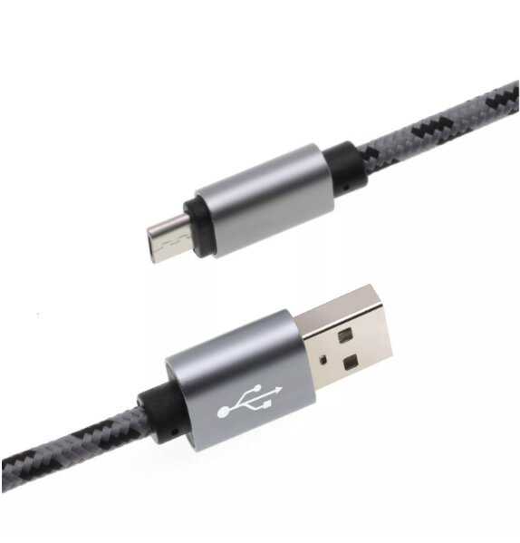 Кабель Silver Micro USB (OEM) фотография 2