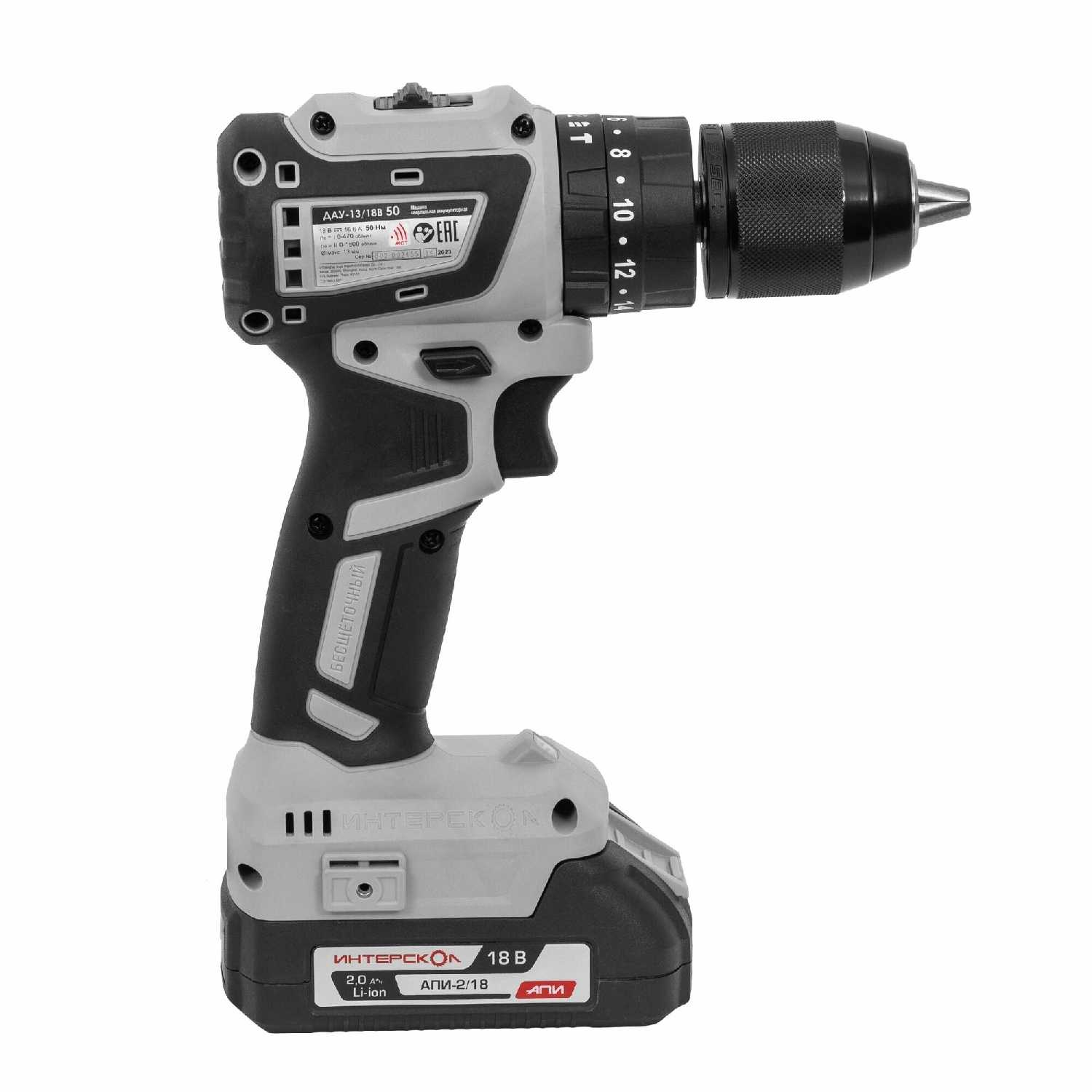 Ударная аккумуляторная дрель-шуруповерт Интерскол ДАУ-13/18В [574.4.1.70] фотография 3