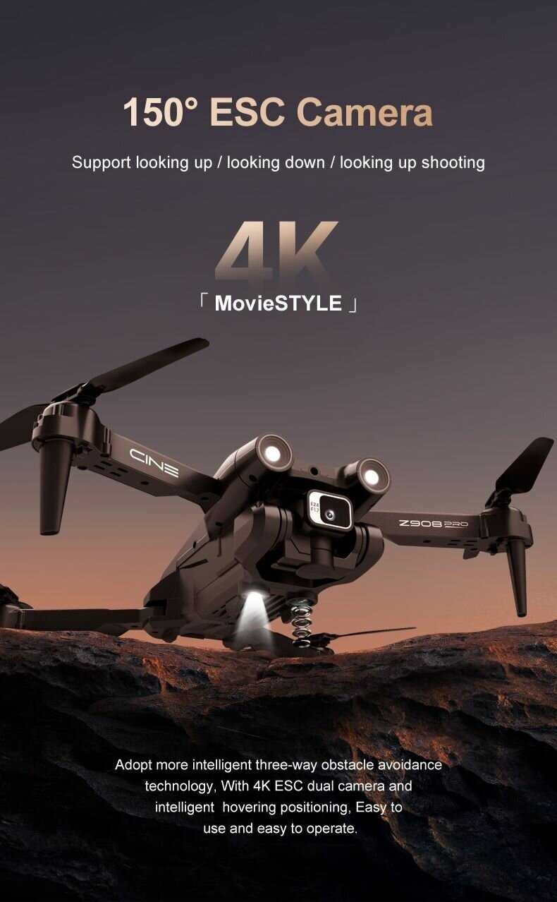 Дрон квадрокоптер Z908 Pro WIFI FPV Mini фотография 11