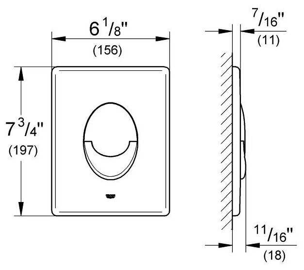 Кнопка смыва Grohe Skate Air 38505000 фотография 2