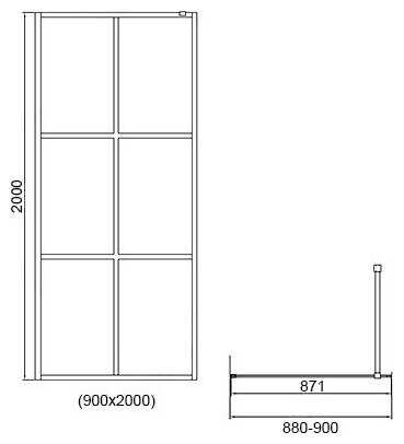 Душевая перегородка RGW WA-11 (90х200) фотография 12
