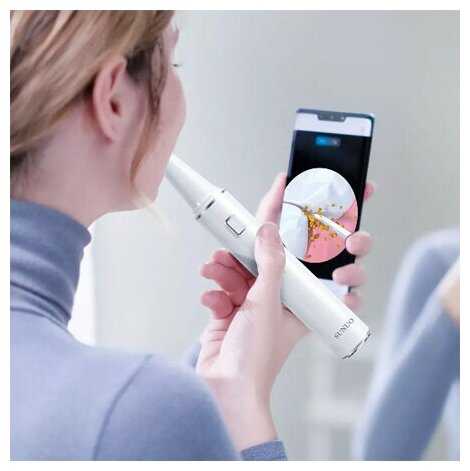Умный портативный ультразвуковой скалер для чистки зубов Xiaomi Sunuo T12 Pro Smart Visual Ultrasonic Dental Scaler фотография 1