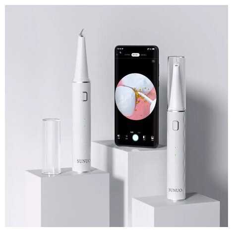 Умный портативный ультразвуковой скалер для чистки зубов Xiaomi Sunuo T12 Pro Smart Visual Ultrasonic Dental Scaler фотография 2