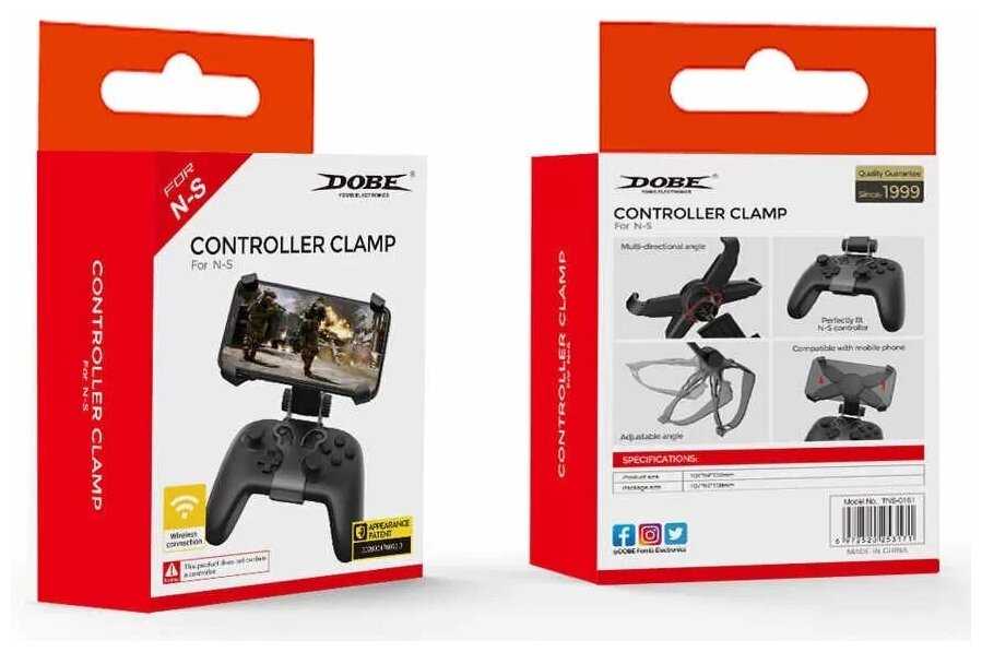 Крепление для телефона на геймпад Switch Pro Controller DOBE (TNS-0161) фотография 6