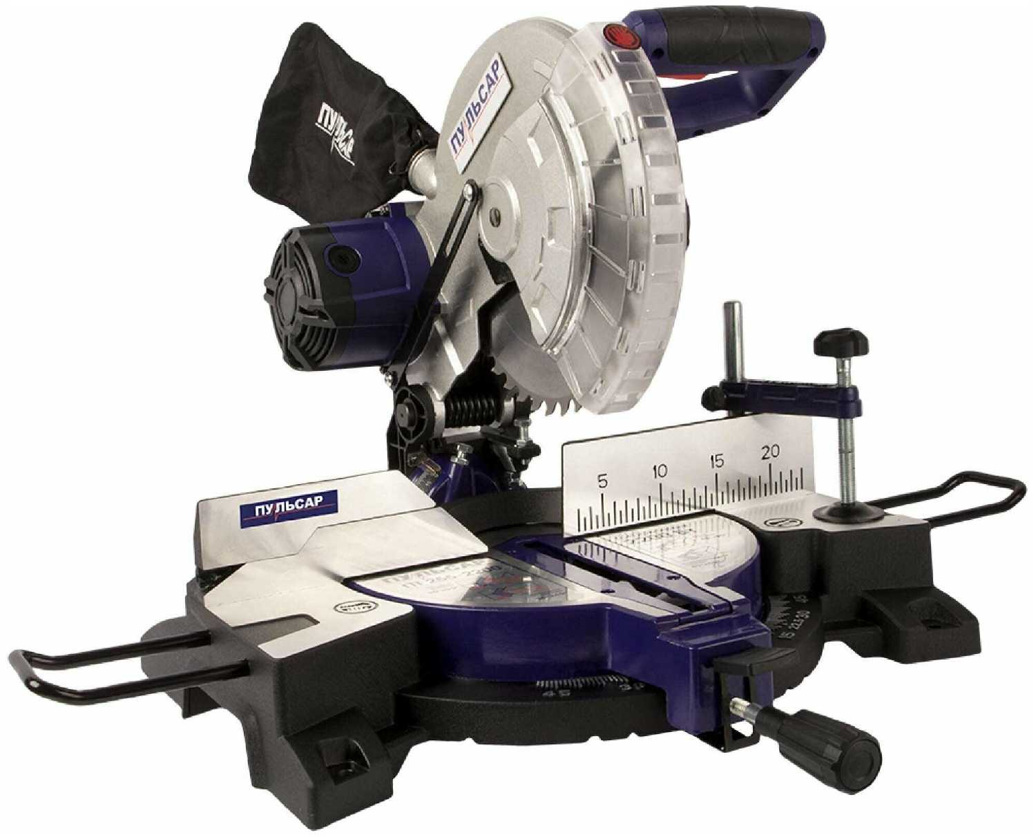Торцовочная комбинированная пила с протяжкой Пульсар ПТ 255-2200, 2200 Вт фотография 18