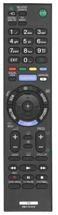 Пульт PDUSPB RMT-TX101E для телевизора Sony Smart TV