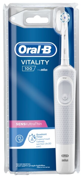 Электрическая зубная щетка Oral-B Vitality 100 Sensi Ultra Thin фотография 1