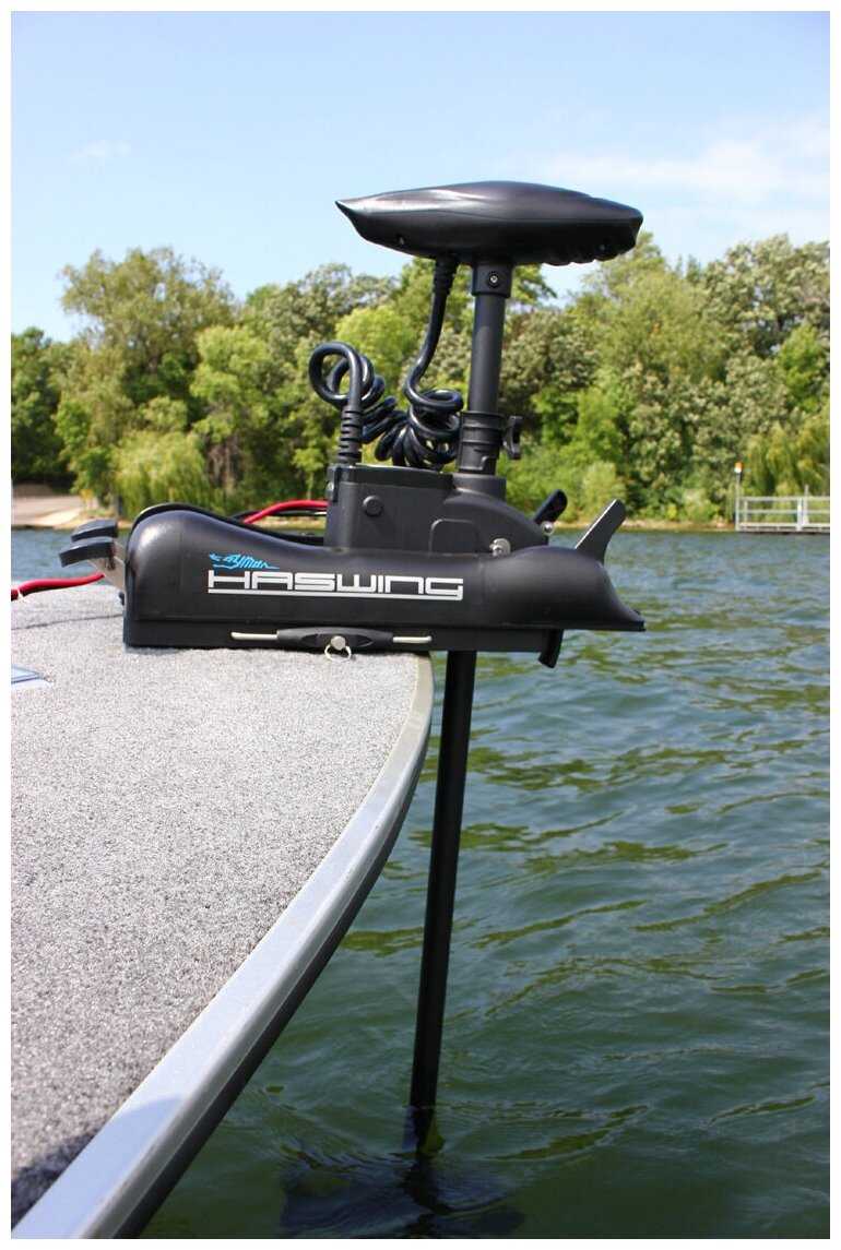 Лодочный электромотор якорь Haswing Cayman B with GPS 24V-80Lbs 183см фотография 3