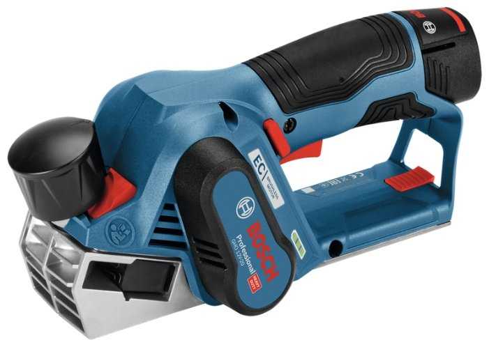 Аккумуляторный электрорубанок BOSCH GHO 12V-20 3.0Ач х2 L-BOXX