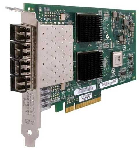 Сетевой адаптер QLogic QLE2564-CK Quad Port FC HBA, Multimode Optic LC, 8G, PCI-e